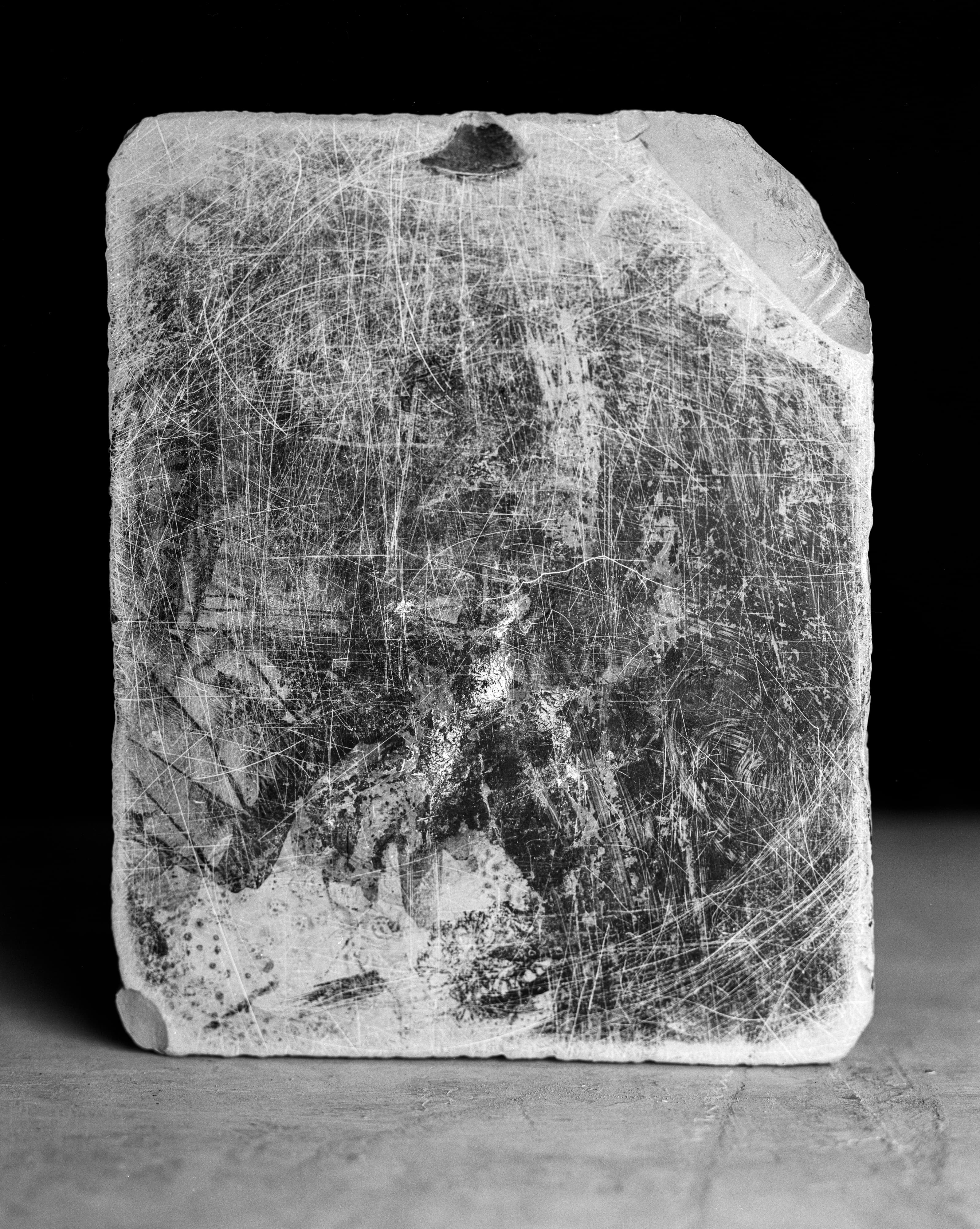 Heavily Scratched Surface of a Plattenkalk Specimen